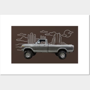 FORD F250 OBS TRUCK T-SHIRT Posters and Art